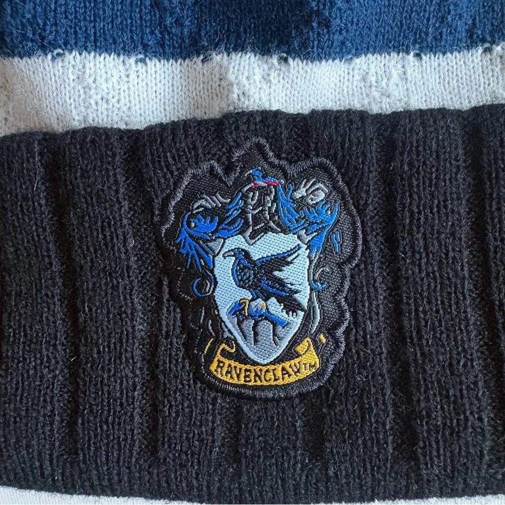 Ravenclaw Rounded Crown Cuff Pompom Beanie OS